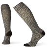 Smartwool Women's Compression Hexa-Jet Printed Over The Calf Sock - Medium - Charcoal