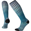 Smartwool Women's Compression Virtual Voyager Printed Over The Calf So - Large - Wave Blue