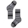 Smartwool Kids' Hike Light Crew Sock - Medium - Light Gray / Black