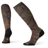 Smartwool Men's Compression On The Move Printed Over The Calf Sock - XL - Bordeaux