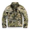The North Face Toddlers' Glacier 1/4 Snap Top - 4T - Burnt Olive Green Ponderosa Print