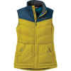 Outdoor Research Women's Transcendent Down Vest - XS - Turmeric / Prussian Blue