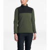 The North Face Women's TKA Glacier 1/4 Zip Top - XS - New Taupe Green / TNF Black