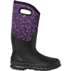 Bogs Women's Classic Freckle Flowers Tall Boot - 6 - Black Multi