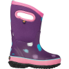 Bogs Girls' Classic Funprint Boot - 3 - Purple Multi