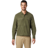 Mountain Hardwear Men's Echo Lake LS Shirt - Large - Dark Army Print