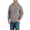 Carhartt Men's Force Delmont Pullover Hooded Sweatshirt - Small - Asphalt Heather / Gray