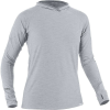 NRS Women's H2Core Silkweight Hoodie - Large - Quarry