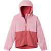 Columbia Girls' Rain-Zilla Jacket - Large - Rouge Pink/Pink Orchid