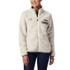 Columbia Women's Collegiate Mountain Side Heavyweight Fleece Jacket - Medium - MN - Chalk / Charcoal
