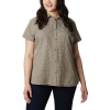 Columbia Women's Silver Ridge Novelty SS Shirt - Medium - Sage Seersucker