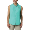 Columbia Women's Coral Point Sleeveless Woven Shirt - Large - Dolphin