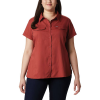 Columbia Women's Silver Ridge Lite SS Shirt - Medium - Dusty Crimson