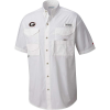 Columbia Men's Collegiate Tamiami SS Shirt - XL - UGA - White