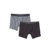 Exofficio Men's Give-N-Go Sport 2.0 6 Inch Boxer Brief - 2 Pack - Small - Black / Steel Onyx