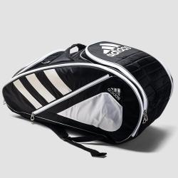 adidas Tour Tennis 12 Racquet Bag Black/White/Silver Tennis Bags