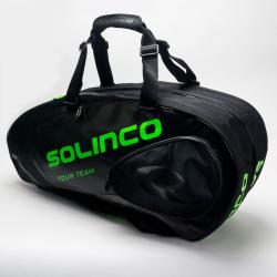 Solinco Tour 6-Pack Racquet Bag Black/Neon Green Tennis Bags