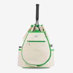 Ame & Lulu Hamptons Tennis Backpack Tennis Bags Limeade