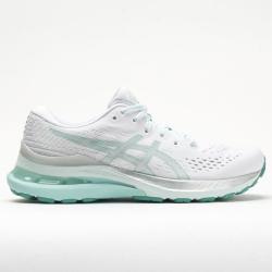 ASICS GEL-Kayano 28 Women's Running Shoes White/Oasis Green