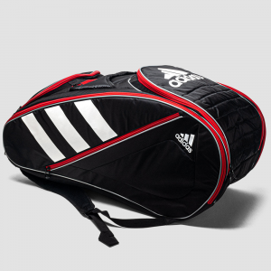 adidas Tour Team 12 Racquet Bag Black/White/Scarlet Tennis Bags