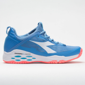 Diadora Speed Blushield Fly AG Womens's Iris Blue/Fluo Coral/White Tennis Shoes
