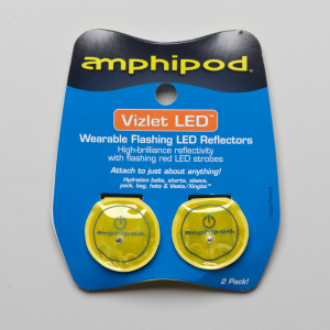 Amphipod Vizlet Flash Dot LED Reflectors 2 Pack Reflective, Night Safety Yellow