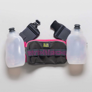 Amphipod RunLite Xtech 2 Plus Hydration Belt Hydration Belts & Water Bottles Charcoal/Raspberry
