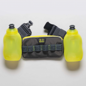 Amphipod RunLite Xtech 2 Plus Hydration Belt Hydration Belts & Water Bottles Charcoal/Amp Green