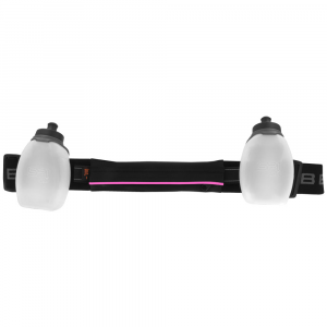 SPIbelt H2O Venture Series Belt Hydration Belts & Water Bottles Black with Hot Pink Trim