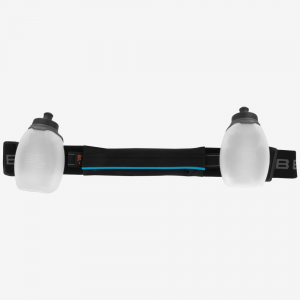 SPIbelt H2O Venture Series Belt Hydration Belts & Water Bottles Black with Turquoise Trim