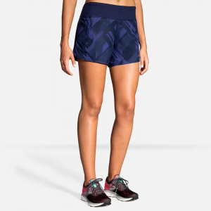 Brooks Chaser 5" Shorts Women's Running Apparel Navy Eclipse