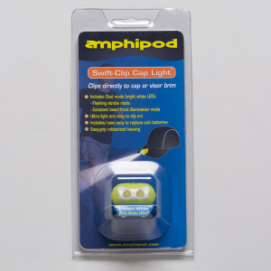 Amphipod Swift-Clip Cap Light Reflective, Night Safety Amp Green