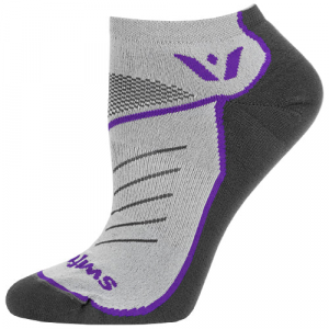 Swiftwick Vibe Zero Socks Socks Gray/Purple