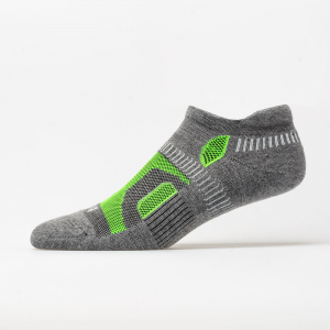 Balega Hidden Contour Low Cut Socks Socks Charcoal/Neon Green