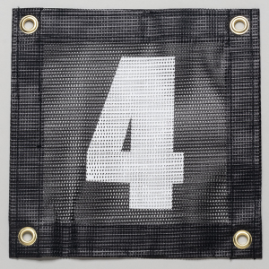 Gamma Tennis Court Numbers - Plastic Court Equipment Number Four (4)