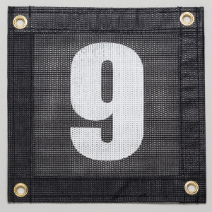Gamma Tennis Court Numbers - Plastic Court Equipment Number Nine (9)