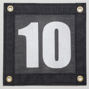 Gamma Tennis Court Numbers - Plastic Court Equipment Number Ten (10)