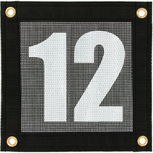 Tennis Court Numbers - Mesh Court Equipment Number Tweleve (12)