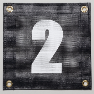 Gamma Tennis Court Numbers - Plastic Court Equipment Number Two (2)