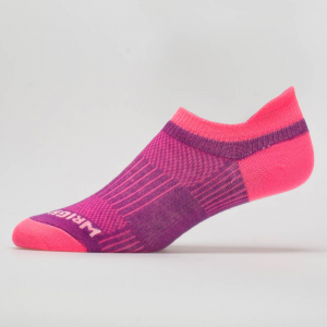 WrightSock Double Layer Coolmesh II No Show Tab Socks Socks Plum/Pink