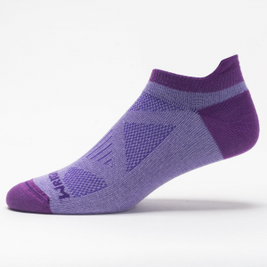 WrightSock Double Layer Coolmesh II No Show Tab Socks Socks Purple/Plum
