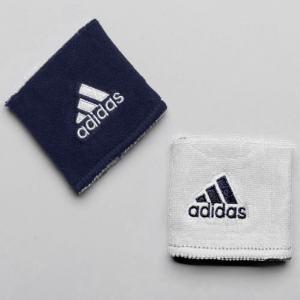 adidas Interval Reversible Wristband Sweat Bands Navy/White and White/Navy