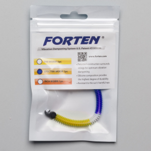 Forten Spectra Worm Vibration Dampener Vibration Dampeners Yellow/White/Purple