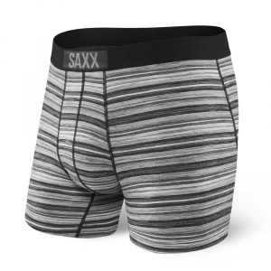 SAXX Vibe Boxer Brief Spring 2018 Men's Athletic Apparel Charcoal Heather Stripe