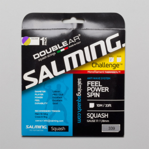 Salming Challenge 17 1.18 Squash String Packages Purple/Safety Yellow