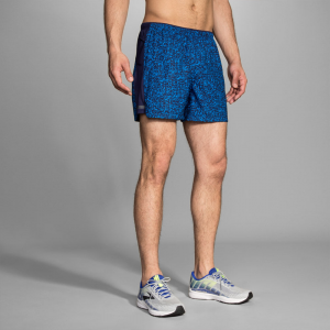 Brooks Sherpa 5" Shorts Men's Running Apparel Azul Static/Navy