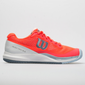 Wilson Rush Pro 3.0 Women's Tennis Shoes Fiery Coral/White/Cashmere Blue