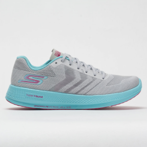 Skechers GOrun Razor+ Women's Running Shoes Gray/Aqua/Hot Pink