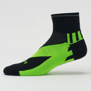 Balega Enduro Quarter Reflective Socks Socks Black/Neon Green
