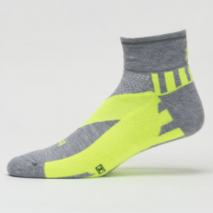 Balega Enduro Quarter Reflective Socks Socks Midgrey/Neon Lime
